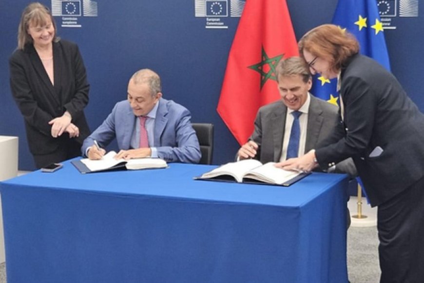 Image d'illustration pour: Coopération Maroc-Union Européenne : Signature à Bruxelles de l'échange de lettres amendant l'accord agricole entre le Maroc  et l'Union  européenne