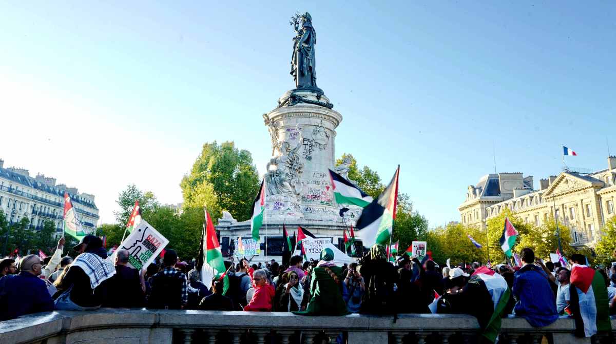 Image d'illustration pour: À Paris, solidarité avec les Gazaouis et les prisonniers de la Global Sumud Flotilla - L'Humanité