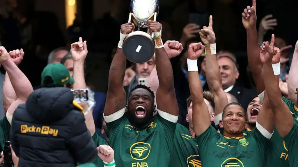 Image d'illustration pour: South Africa' Springboks Defeand Rugby Championship Title