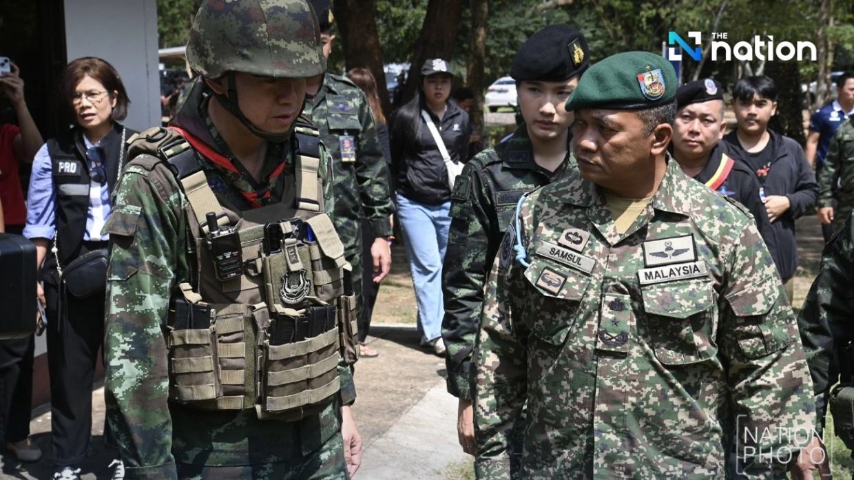 Image d'illustration pour: Asean Interim Observer Team visits Thailand's Buri Ram border on Sunday (Oct 5)