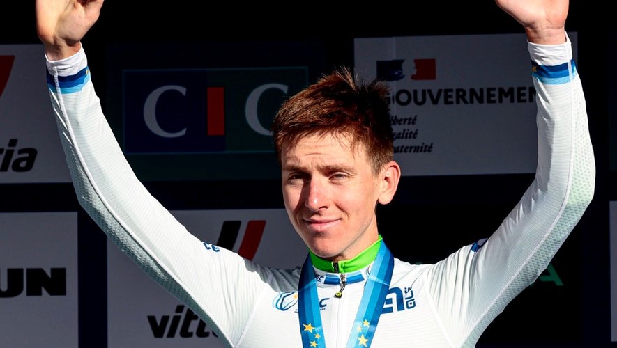 Image d'illustration pour: Championnat d'Europe de cyclisme : Tadej Pogacar, toujours seul dans son wagon de première, sacré roi en ce dimanche après-midi après son titre mondial