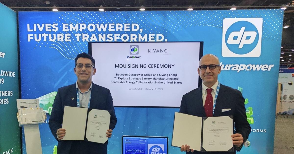 Image d'illustration pour: Durapower Group and Kıvanç Enerji Forge Partnership to Explore Strategic Battery Manufacturing and Renewable Energy Collaboration in the United States