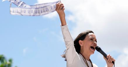 Image d'illustration pour: Venezuelan opposition leader María Corina Machado wins the Nobel Peace Prize