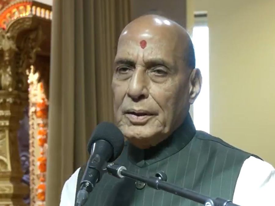 Image d'illustration pour: Dharma ensures protection to "animate or inanimate of entire universe": Rajnath Singh in Sydney