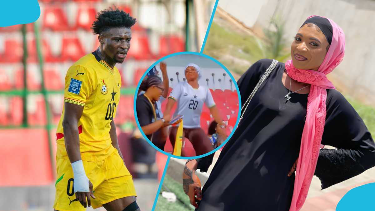 Image d'illustration pour: Daddy Lumba's song gets Kudus' sister dancing at the stadium; Video trends
