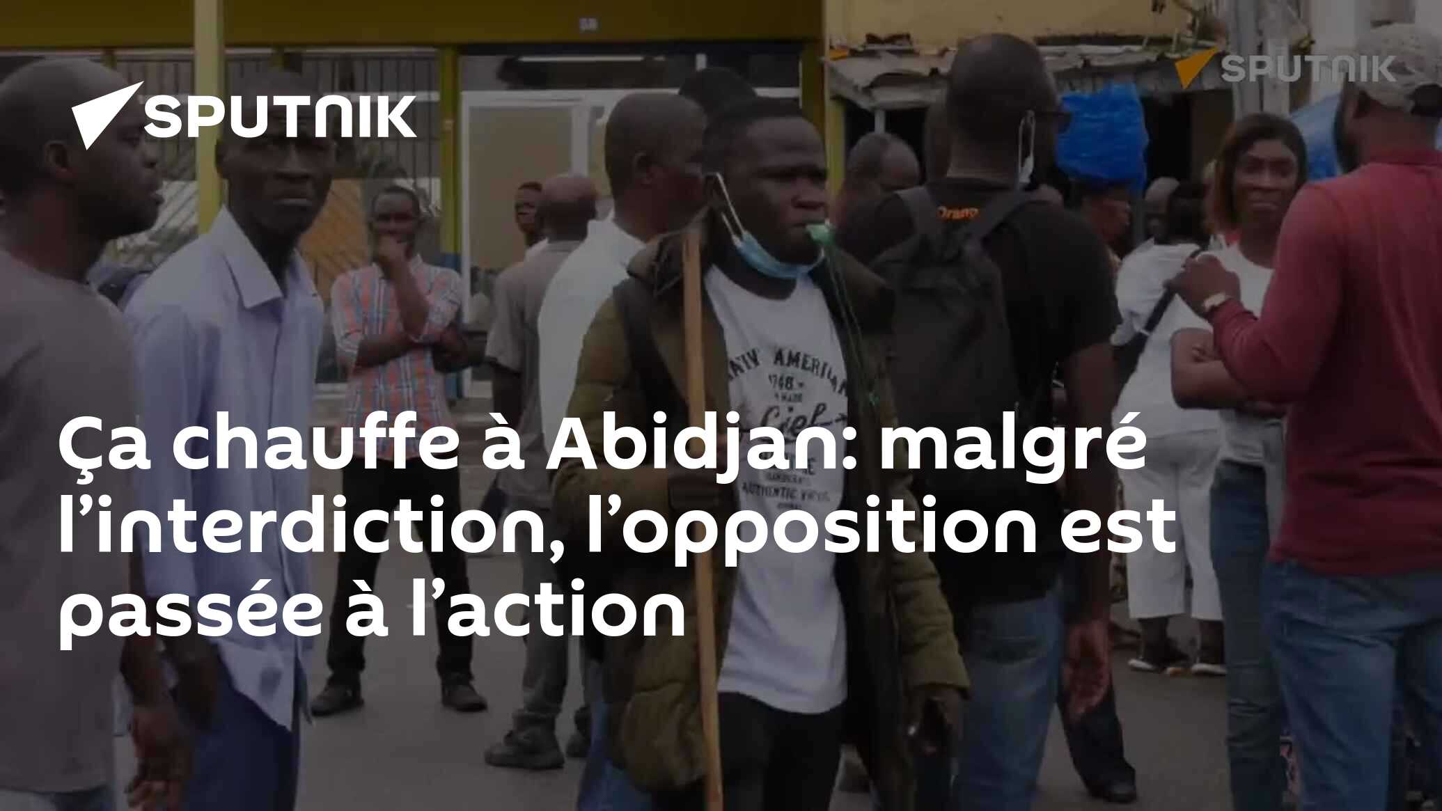 Image d'illustration pour: Ça chauffe à Abidjan: malgré l'interdiction, l'opposition est passée à l'action