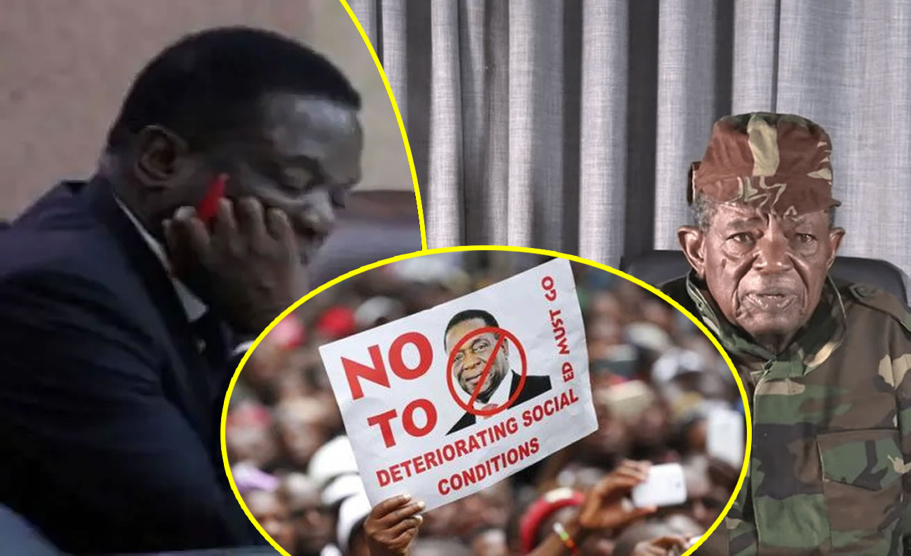 Image d'illustration pour: War Vet Cde Bombshell Blessed Geza's final shot: Calls for a mass street protests against President Mnangagwa