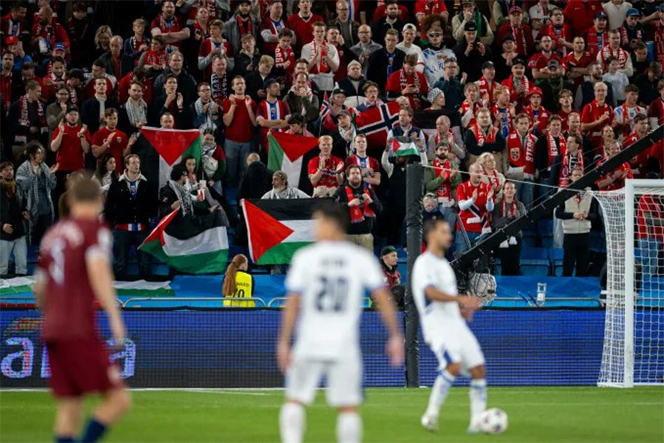 Image d'illustration pour: Norway crushes Israel amid Free Palestine chants
