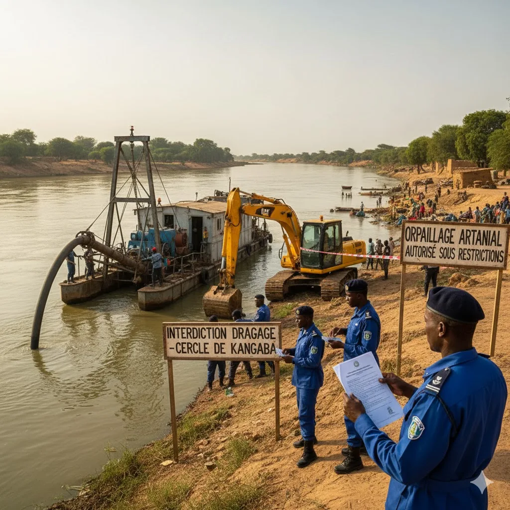 Image d'illustration pour: Alerte à Kangaba : Le Préfet Durcit Le Ton Contre Le Dragage Illégal Sur Le Niger