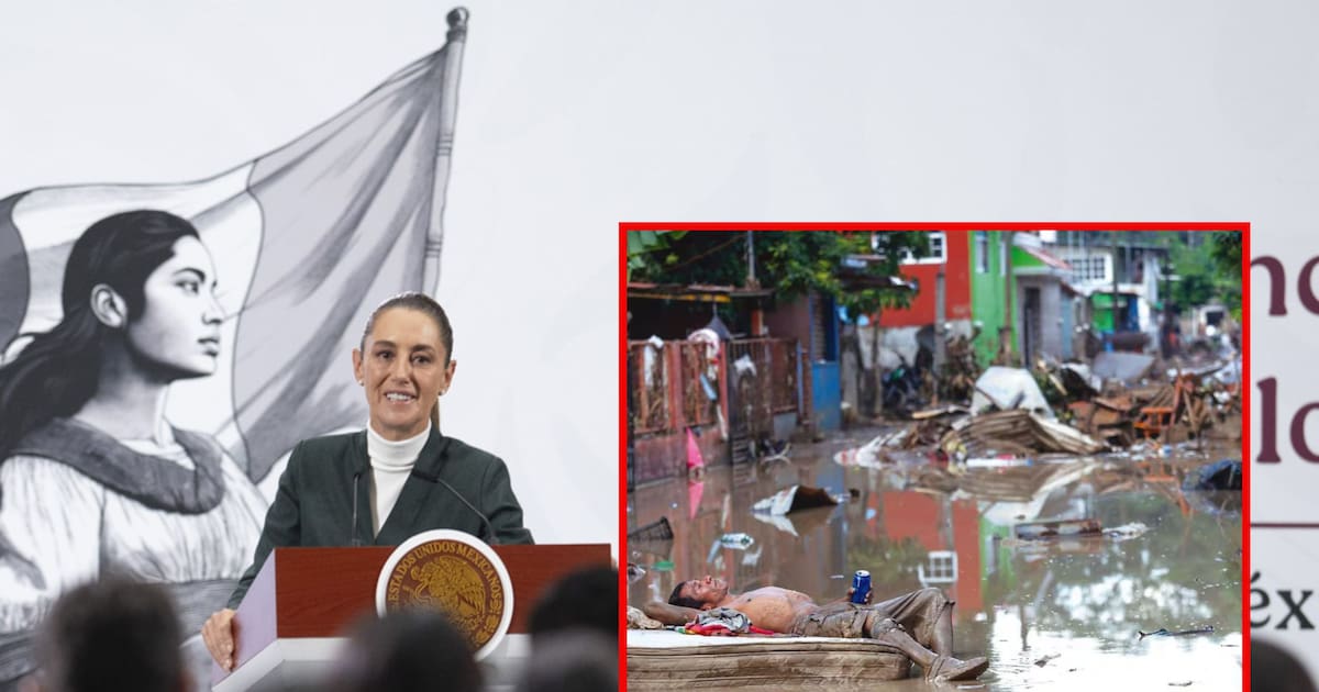 Image d'illustration pour: "No están solos": Sheinbaum llama a donar víveres para damnificados por lluvias en 5 estados