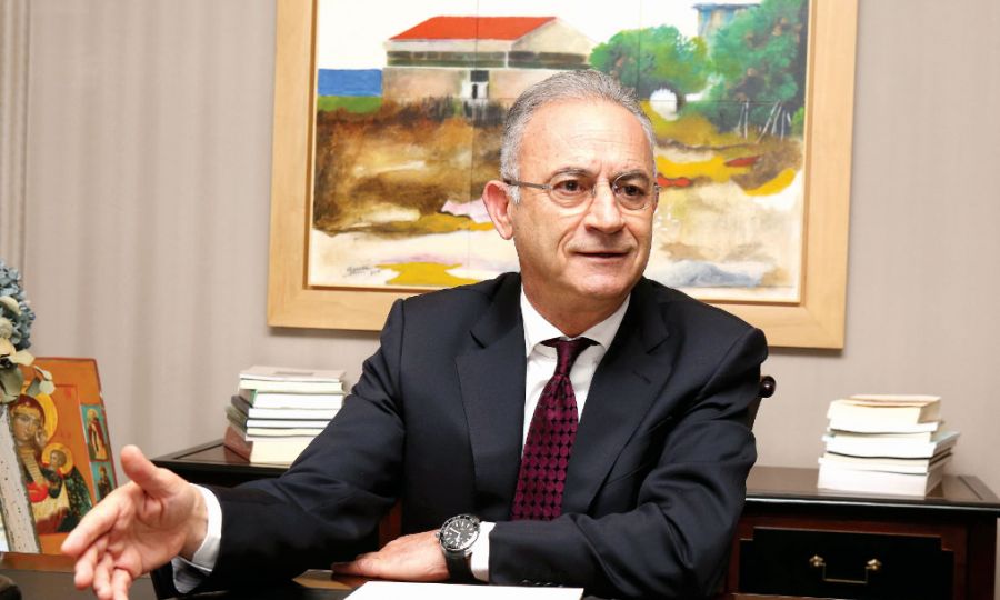 Cypriot leader Averof Neofytou addressing economic warfare concerns